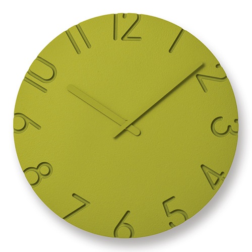 Lemnos（レムノス）掛時計 CARVED COLORED（カーヴド カラード）Φ305mm グリーン商品画像