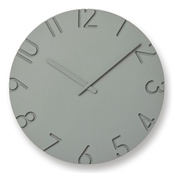 Lemnos（レムノス）掛時計 CARVED COLORED（カーヴド カラード）Φ305mm グレー