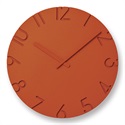 Lemnos（レムノス）掛時計 CARVED COLORED（カーヴド カラード）Φ305mm オレンジ