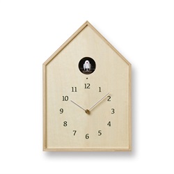 Lemnos（レムノス）置掛兼用時計 Birdhouse Clock（バードハウス クロック） ナチュラル