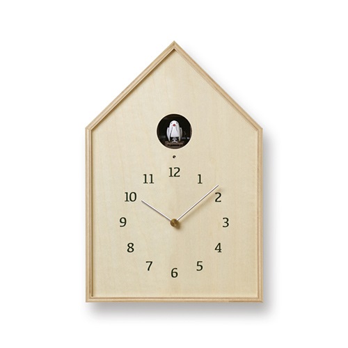 Lemnos（レムノス）置掛兼用時計 Birdhouse Clock（バードハウス クロック） ナチュラル商品画像