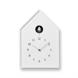Lemnos（レムノス）置掛兼用時計 Birdhouse Clock（バードハウス クロック） ホワイト