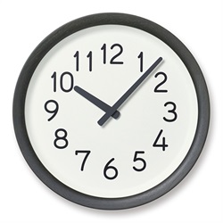 【廃番】Lemnos（レムノス）掛時計 Day To Day Clock（デイ トゥ デイ クロック） ブラック