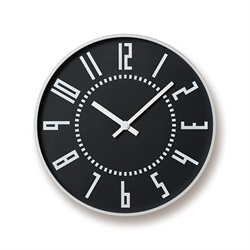 Lemnos（レムノス）掛時計 eki clock（エキ クロック） ブラック