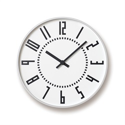 Lemnos（レムノス）掛時計 eki clock（エキ クロック） ホワイト