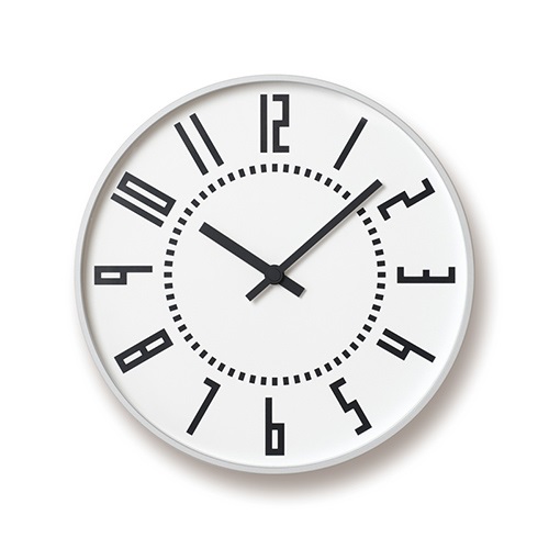 Lemnos（レムノス）掛時計 eki clock（エキ クロック） ホワイト商品画像
