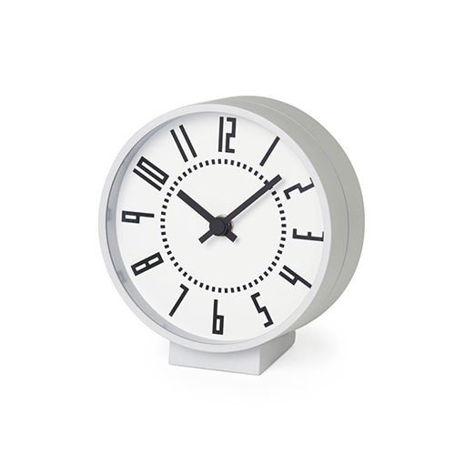 Lemnos（レムノス）置時計 eki clock S（エキ クロック エス） ホワイト商品画像