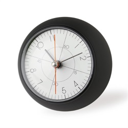 Lemnos（レムノス）置時計 earth clock less（アース クロック レス） ブラック