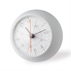 Lemnos（レムノス）置時計 earth clock（アース クロック） ホワイト 