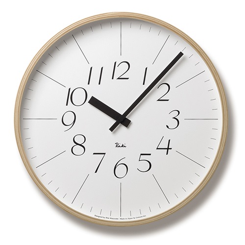 Lemnos（レムノス）掛時計 RIKI CLOCK（リキ クロック）細字 | 掛時計 