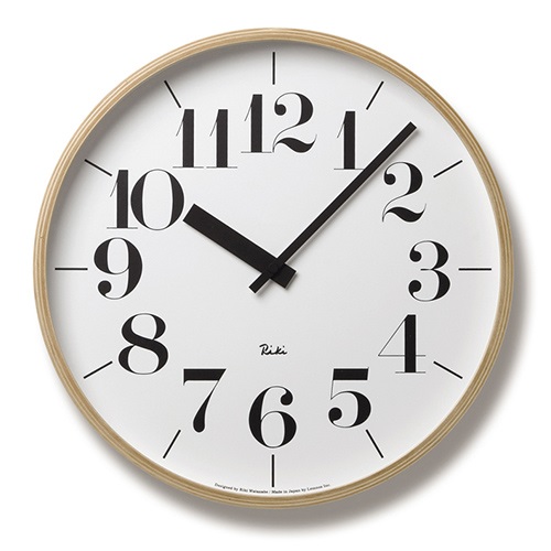 Lemnos（レムノス）掛時計 RIKI CLOCK（リキ クロック）太字 | 掛時計 