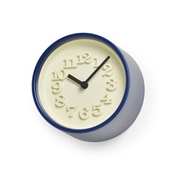 【廃番】Lemnos（レムノス）掛置兼用時計 小さな時計 ブルー