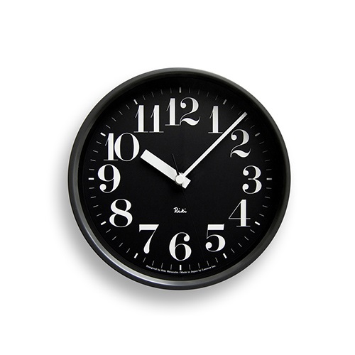 Lemnos（レムノス）電波時計 RIKI STEEL CLOCK（リキ スチール クロック） ブラック商品画像