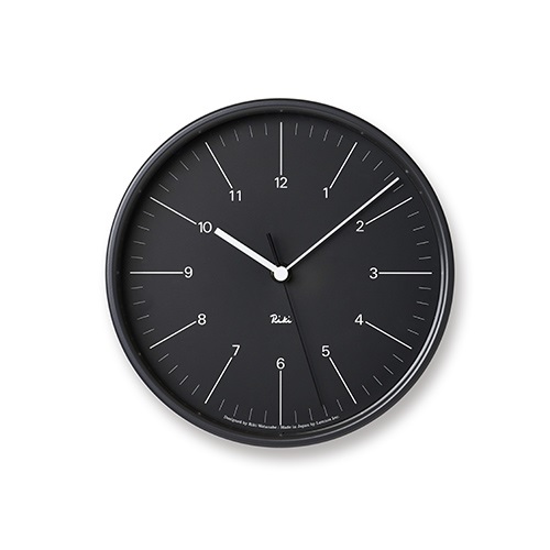 Lemnos（レムノス）掛時計 RIKI STEEL CLOCK（リキ スチール クロック） ブラック商品画像