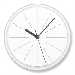 Lemnos（レムノス）掛時計 ラインの時計 Φ290mm ホワイト