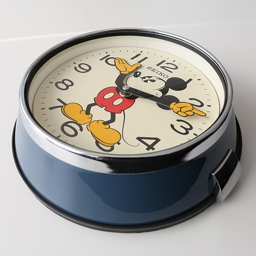 【廃番】SEIKO（セイコー）「Mickey Wall Clock FS504L」 φ232mm / ネイビー商品画像