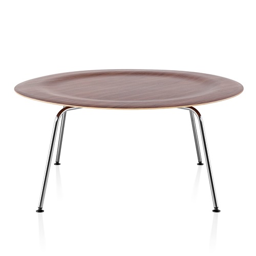 【廃番】Herman Miller（ハーマンミラー）Eames Plywood Coffee Table スチールベース/クローム/ウォールナット【取寄品】商品画像