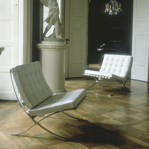 Knoll(ノル) Mies.v.d.Rohe Collection バルセロナチェア アイボリー商品画像