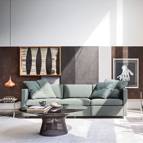 Knoll（ノル） Platner Collection ハイテーブル Φ400mm メタリックブロンズ × アラベスカート商品画像