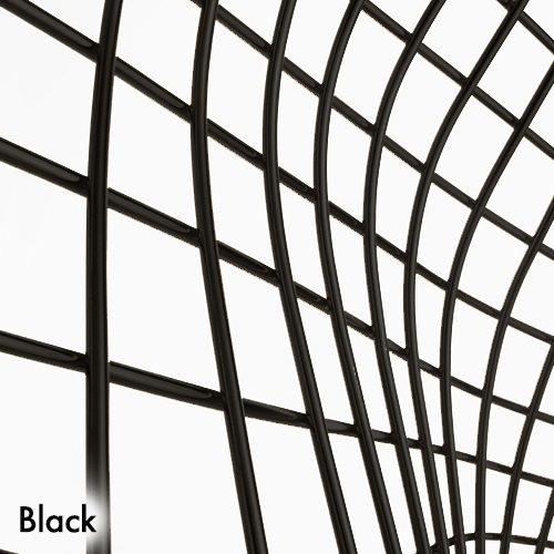 Knoll(ノル) Bertoia Collection ダイヤモンドアームチェアブラック×ビニールレザー ブラック商品画像