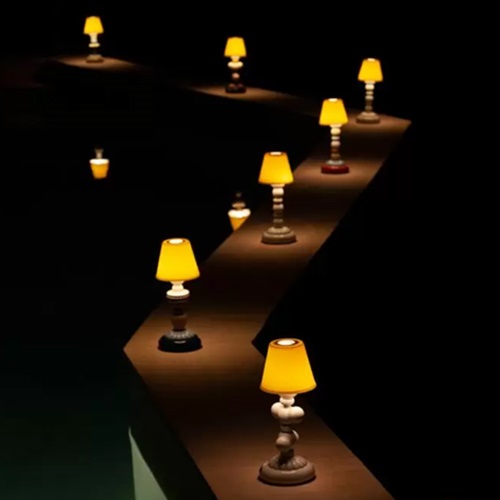 LLADRO（リヤドロ）ポータブル照明  FIREFLY LAMP ファイヤーフライ パーム ブラック / ホワイト商品画像