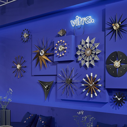 Vitra（ヴィトラ）掛時計 Star Clock（スター クロック）クローム/ブラス商品画像