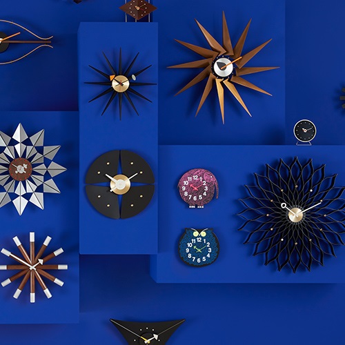 Vitra（ヴィトラ）掛時計 Petal Clock（ペタル クロック）ブラック/ブラス商品画像