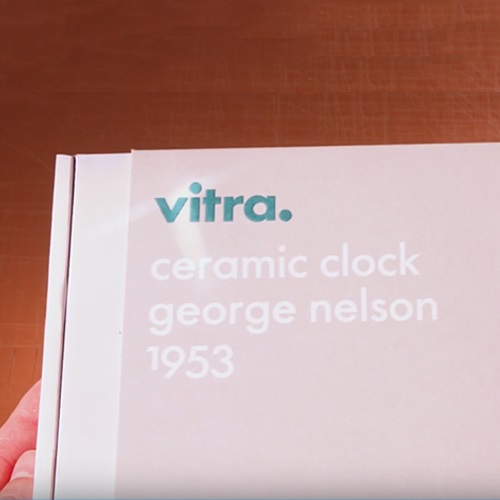 【廃番】Vitra（ヴィトラ）置時計 Ceramic Clock（セラミック クロック）MODEL#3 ダークグレー/ブルー商品画像