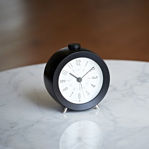 Lemnos（レムノス）置時計 JIJI alarm（ジジアラーム） ブラック商品画像