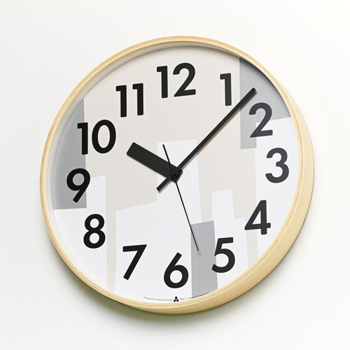 Lemnos（レムノス）掛時計 KASUMI　ベージュ（カスミ） ベージュ商品画像