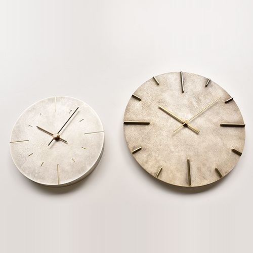 Lemnos（レムノス）掛時計 Quaint（クエィント） 斑紋純銀色（シルバー）商品画像