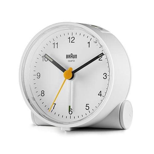 【一時取扱中止】BRAUN（ブラウン）置時計 Classic Analog Alarm Clock BC01W 69mm ホワイト商品画像