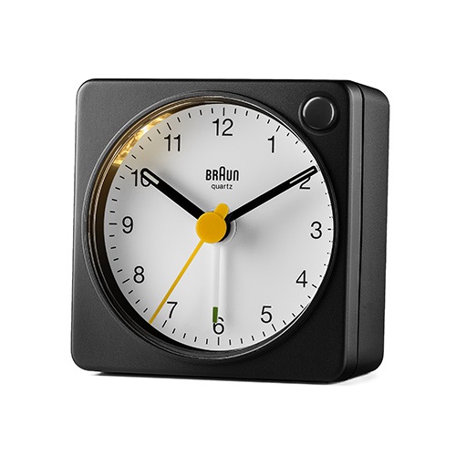 【廃番】BRAUN（ブラウン）置時計 Analog Alarm Clock BC02XBW 57mm ブラック×ホワイト商品画像