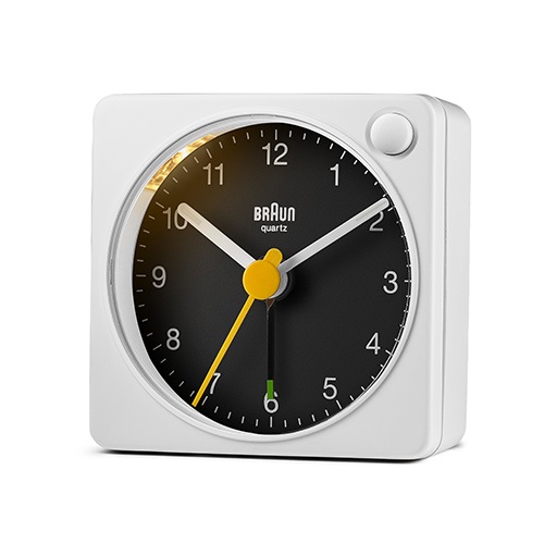【廃番】BRAUN（ブラウン）置時計 Analog Alarm Clock BC02XWB 57mm ホワイト×ブラック商品画像
