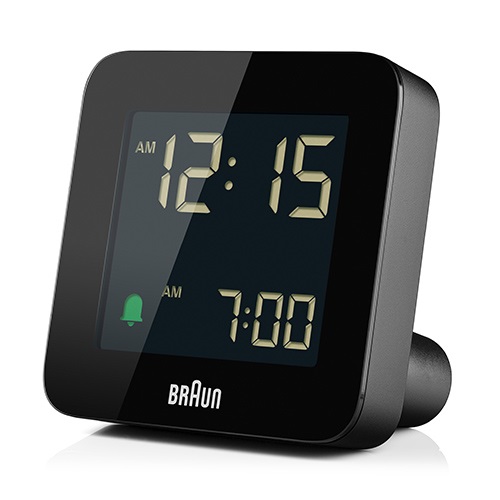 【一時取扱中止】BRAUN（ブラウン）置時計 Digital Alarm Clock BC09B 75mm ブラック商品画像