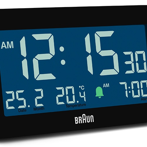 【廃番】BRAUN（ブラウン）置時計 Digital Alarm Clock BC10B 135mm ブラック商品画像