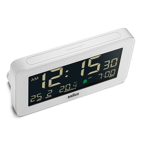 BRAUN（ブラウン）置時計 Digital Alarm Clock BC10W 135mm ホワイト