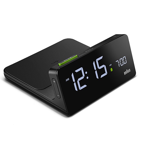 【廃番】BRAUN（ブラウン）置時計 Digital Alarm Clock Qiワイヤレス受電 BC21B 140mmブラック商品画像