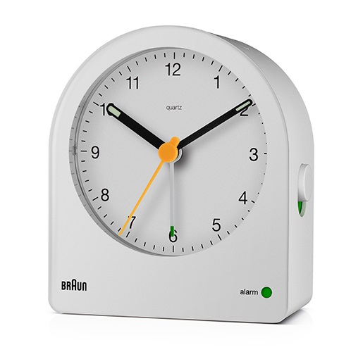 【廃番】BRAUN（ブラウン）置時計 Analog Alarm Clock BC22W 78mm ホワイト商品画像