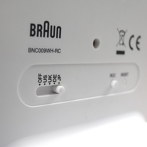 【廃番】BRAUN（ブラウン）置時計 Table Clock（テーブル・クロック）BNC009 ホワイト商品画像