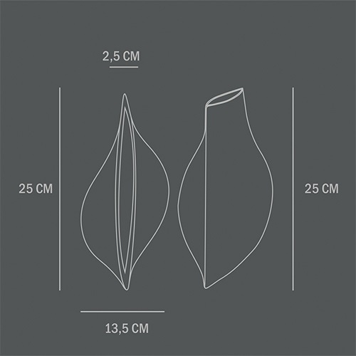 【廃番】101 COPENHAGEN（コペンハーゲン）フラワーベース Origami Vase w135mm ダークグレー商品画像