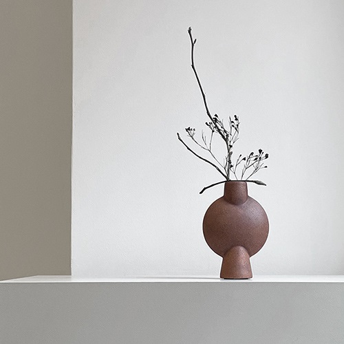 【予約注文】101 COPENHAGEN（コペンハーゲン）フラワーベース Sphere Vase Bubl w140mm テラコッタ商品画像