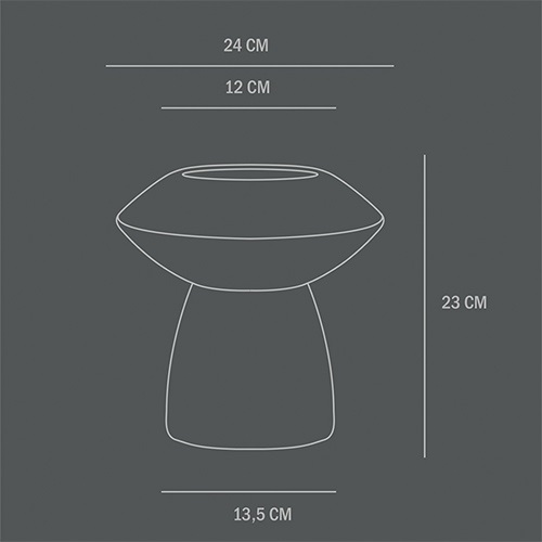 【廃番】101 COPENHAGEN（コペンハーゲン）フラワーベース Sphere Vase Fat Φ240mm コーヒー商品画像
