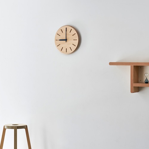 Lemnos（レムノス）掛時計 Paper-Wood CLOCK（ペーパーウッド クロック）Φ220mm ネイビー商品画像