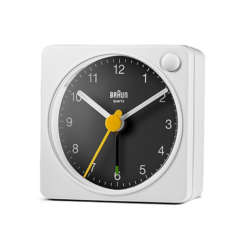 【廃番】BRAUN（ブラウン）置時計 Alarm Table Clock BC02XWB 57mm ホワイト×ブラック商品画像