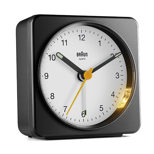一時取扱中止】BRAUN（ブラウン）置時計 Alarm Table Clock BC03BW 