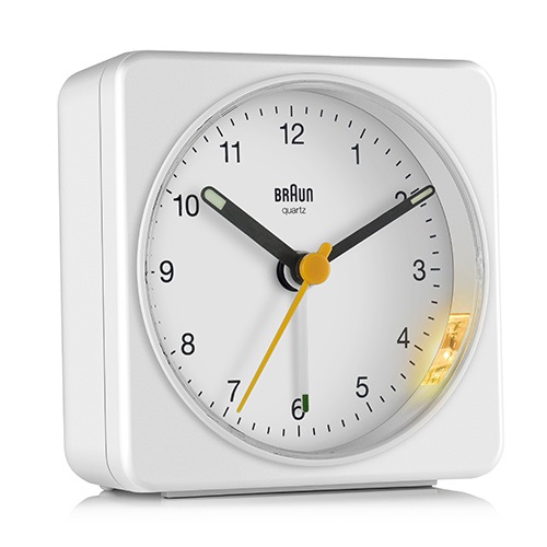 【廃番】BRAUN（ブラウン）置時計 Alarm Table Clock BC03W 78mm ホワイト商品画像