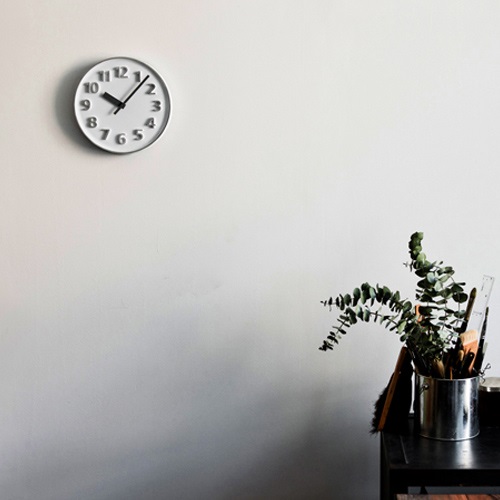 【廃番】Lemnos（レムノス）掛時計 Founder clock（ファウンダークロック） ホワイト商品画像