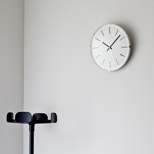 【廃番】Lemnos（レムノス）掛時計 Draw wall clock（ドロー ウォール クロック） ブラック商品画像