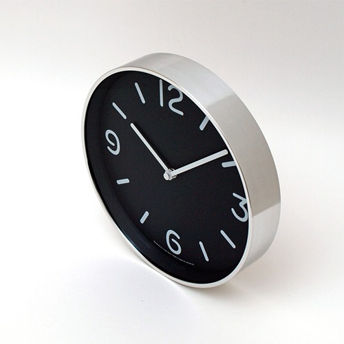 【廃番】Lemnos（レムノス）掛時計 MONO Clock A（モノ クロック エー） ブラック商品画像